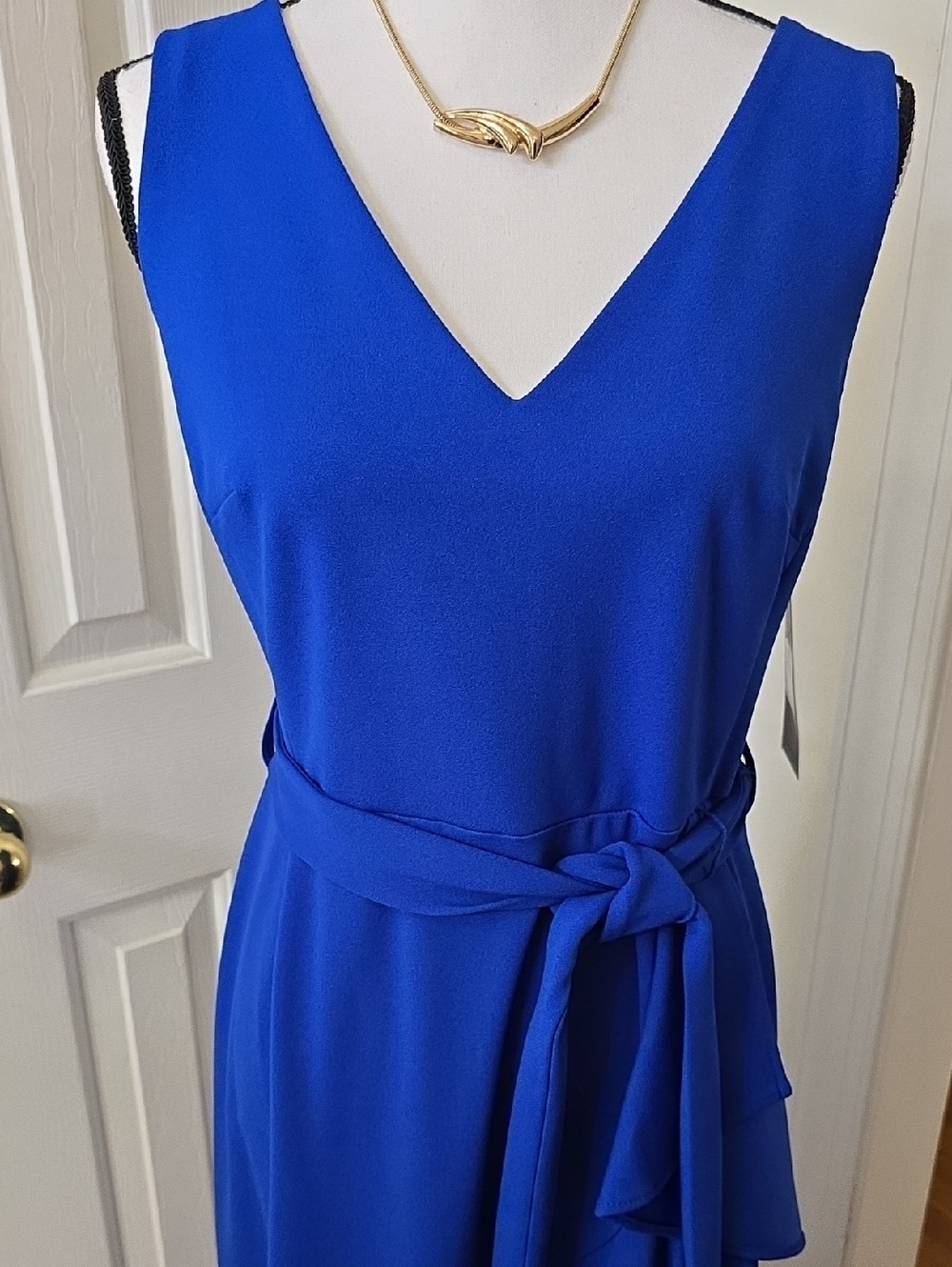 ANDREW MARC BRAND WOMEN'S BLUE SLEEVELESS DRESS SIZE 8